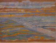 Piet Mondrian Piet Mondrian, View from the Dunes with Beach and Piers painting
